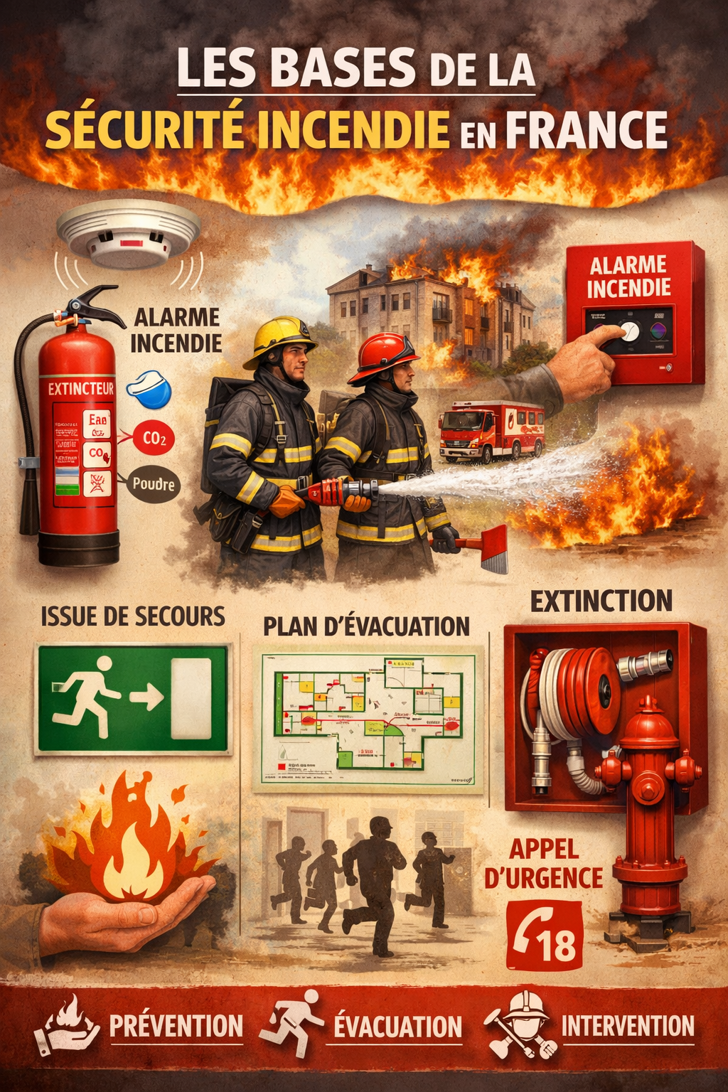 Bases sécurité incendie installations conformes - Guide débutant