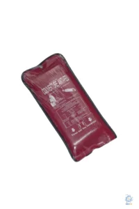 Couverture Anti-Feu 1.20x1.20m - Fibre de Verre 550C - NF EN 1869 - Boitier Rouge