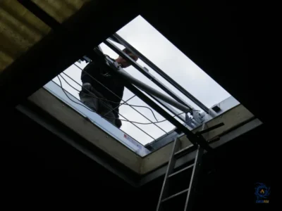 Exutoire de Desenfumage Pneumatique 140x140