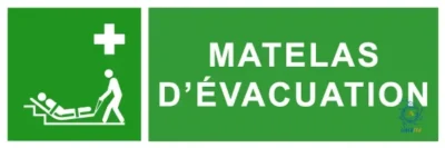 Affiche Procedure d'Evacuation Illustree A3 - Plastifiee