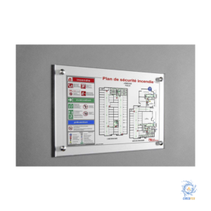 Plan d'Evacuation A3 sur PVC - NF X08-070 - Sur-mesure