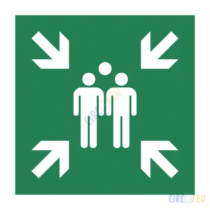 Panneau Point de Rassemblement - ISO E007