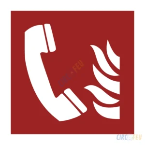 Panneau Telephone d'Urgence - ISO F006