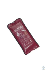 Couverture Anti-Feu 1.20x1.20m - Fibre de Verre 550C - NF EN 1869 - Boitier Rouge