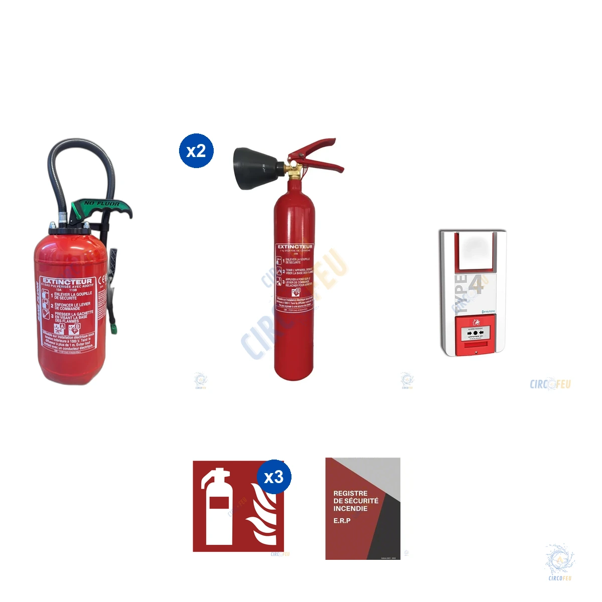 Pack Securite Commerce - Conforme ERP 5e categorie - CIRCOFEU Securite Incendie