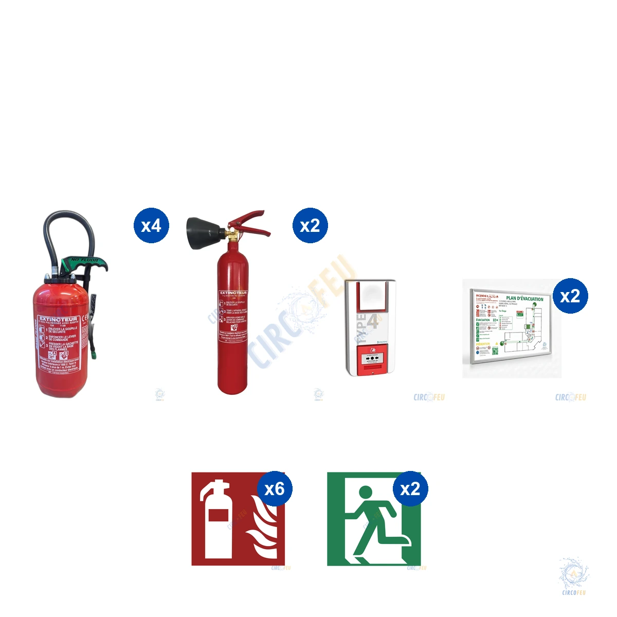 Pack Securite Hotel - Hebergement ERP type O - CIRCOFEU Securite Incendie