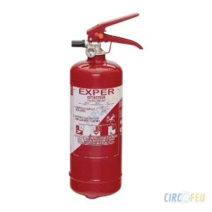 Extincteur poudre ABC 2 kg à pression permanente EUROFEU Exper