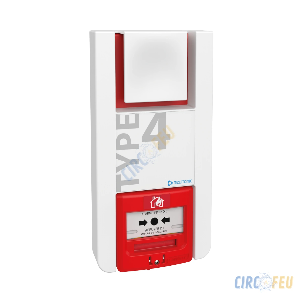 Alarme incendie type 4 à pile, Neutronic référence TT4P